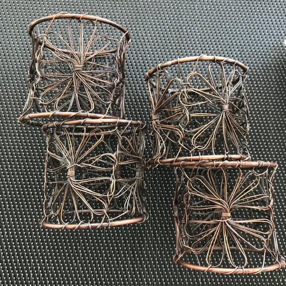 Pier 1 Imports - Vintage Boho Wire Napkin Rings - Picture 5 of 7